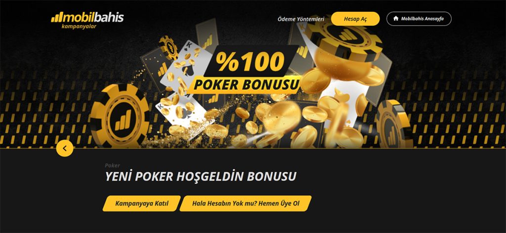 Poker Hoşgeldin Bonusu Veren Siteler 2026